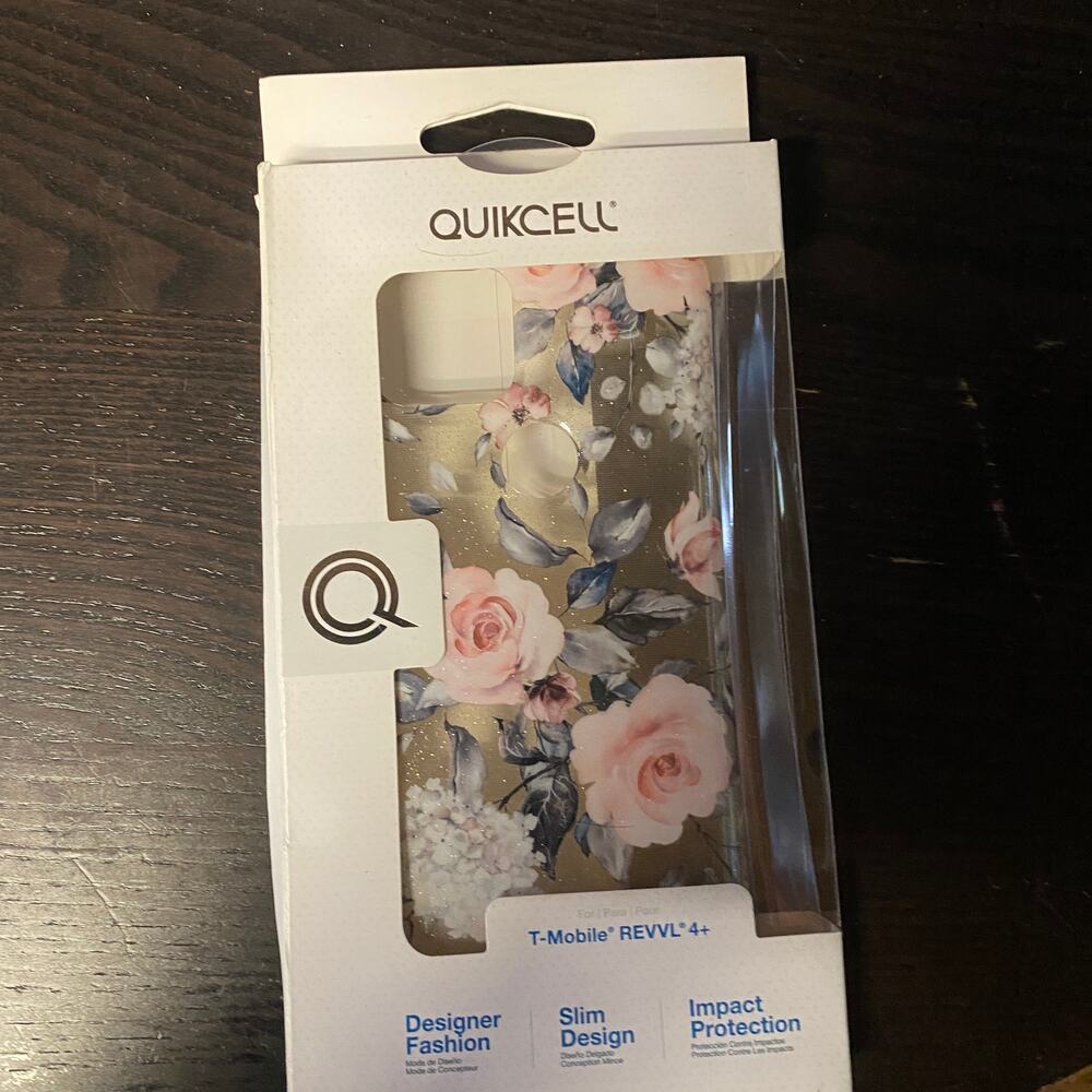 New Quikcell REVVL 4+ Blossom Floral Slim Phone Case